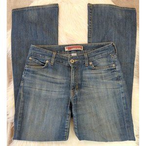 Gap Curvy Flare Jeans Size 4 Womens Stretch Medium Wash 30x31